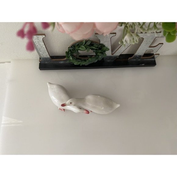Duck Geese Bone China Salt And Pepper Shakers Vintage Un Used New Retro 1970s - Picture 11 of 16